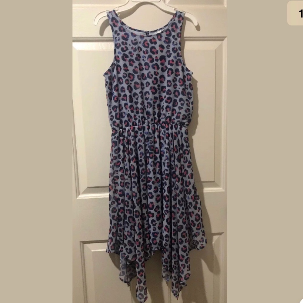 H&M Girls Pattern Dress Purple Cheetah Print Dress